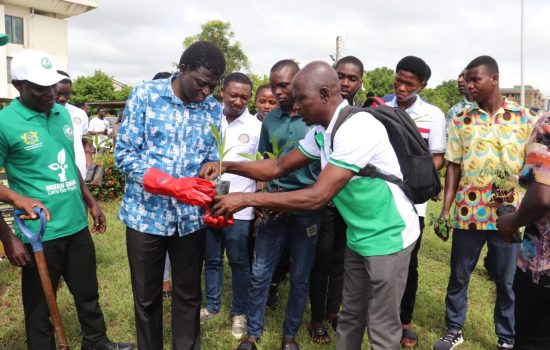 Faculty of Built & Natural Environment (FBNE) embarks on a tree planting exercise on Green Ghana Day